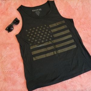 American flag tank top
